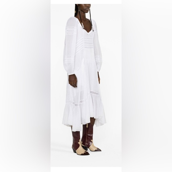 Isabel Marant Etoile Melia Dress in White - Picture 5 of 15